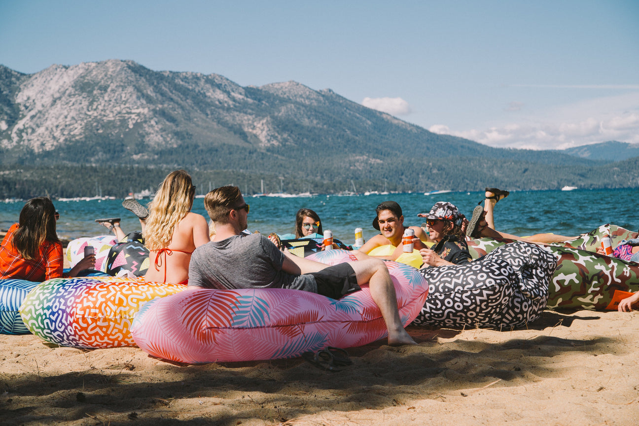 Inflatable camping couch